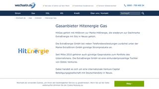 
                            10. HitEnergie Gasanbieter - wechseln.de