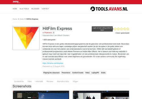 
                            9. HitFilm Express | Avans tools