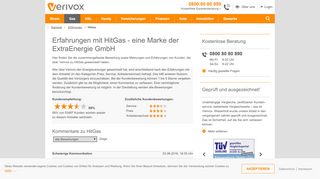 
                            9. HitGas: Meinungen, Erfahrungen, Bewertungen - Verivox