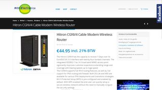 
                            12. Hitron CGNV4 Cable Modem Wireless Router – MKH-Electronics