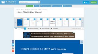
                            6. HITRON CGNV4 USER MANUAL Pdf Download. - ManualsLib