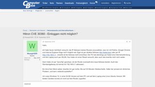 
                            7. Hitron CVE 30360 - Einloggen nicht möglich? | ComputerBase Forum