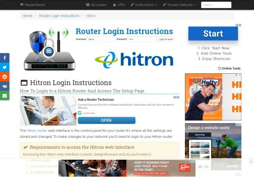 
                            8. Hitron Login: How to Access the Router Settings | RouterReset