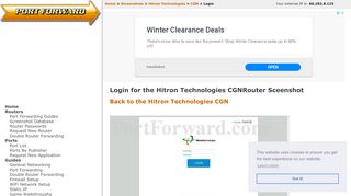 
                            10. Hitron Technologies CGN Login Router Screenshot - PortForward.com