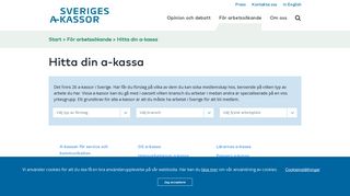 
                            10. Hitta din a-kassa - Sveriges a-kassor