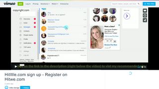 
                            13. HitWe.com sign up - Register on Hitwe.com on Vimeo