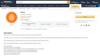 
                            10. Hive - Optimised for Smart Home: Amazon.co.uk: Alexa Skills