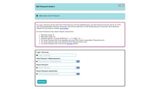 
                            2. HIZ Passwort ändern