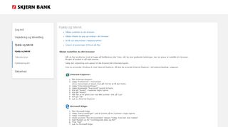 
                            7. Hjælp og teknik - Skjern Banks Netbank