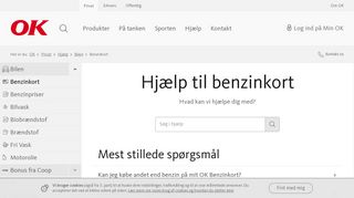 
                            9. Hjælp til Benzinkort fra OK » Få hjælp her - OK