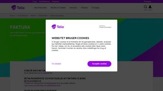 
                            8. Hjælp til faktura og betaling - Hjælp til Erhvervsfaktura fra Telia