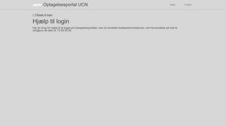 
                            7. Hjælp til login - UCN Optagelse