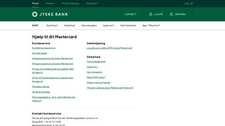 
                            3. Hjælp til Mastercard - kundeservice, selvbetjening og ... - Jyske Bank