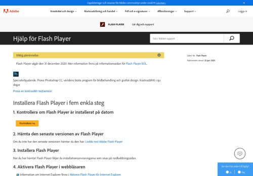
                            3. Hjälp för Flash Player - Adobe Help Center