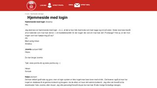 
                            9. Hjemmeside med login | Debat | SOL.dk