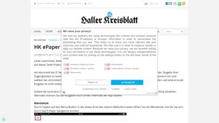 
                            4. HK ePaper App | Haller Kreisblatt - EPaper Info