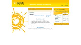 
                            1. HK Login - Sun Life Financial - 永明金融