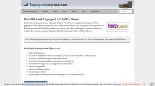 
                            13. HKB Bank Tagesgeld mit 0,01% Zinsen - Login - Onlinebanking