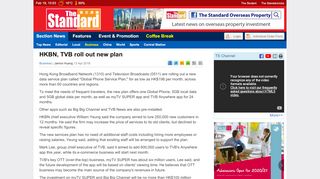 
                            10. HKBN, TVB roll out new plan - The Standard