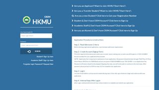 
                            7. HKMU-OSIM : Login