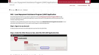 
                            12. HKS Loan Repayment Assistance Program (LRAP) Application in ...