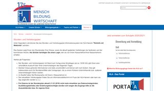 
                            8. HLA Handelslehranstalt Hameln - Stundenplan/Vertretungsplan