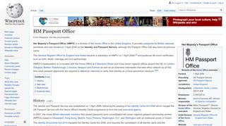 
                            7. HM Passport Office - Wikipedia