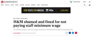 
                            10. H&M shamed and fined for not paying staff minimum wage | The ...