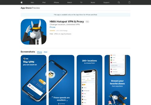 
                            7. HMA! Hotspot VPN & Proxy – PRO on the App Store ...