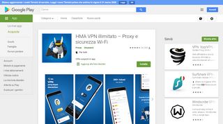 
                            7. HMA! VPN illimitato – Proxy e sicurezza Wi-Fi - App su Google Play
