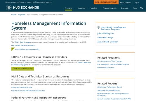 
                            9. HMIS: Homeless Management Information System - HUD Exchange