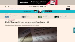 
                            10. HMRC bans credit card tax payments from January 13 | Financial ...