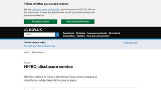 
                            3. HMRC: disclosure service - GOV.UK