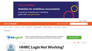 
                            13. HMRC Login Not Working? | AccountingWEB