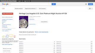 
                            11. HNAI Platinum US Coin Auction Catalog #1128, Pre-ANA, Los Angeles, CA - Risultati da Google Libri