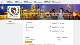 
                            11. HNMUN-LA 2018 | Lima | 11 January 2018 | mymun