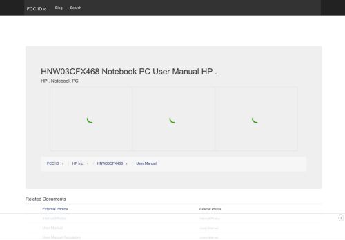 
                            12. HNW03CFX468 Notebook PC User Manual HP Inc. - FCC ID