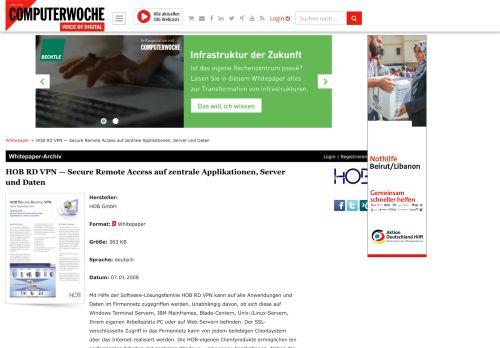 
                            9. HOB RD VPN — Secure Remote Access auf zentrale Applikationen ...