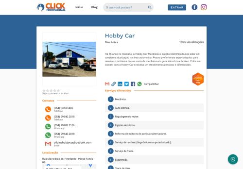 
                            11. Hobby Car – Click Profissional – Portal de profissionais Passo Fundo ...