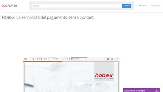 
                            11. HOBEX. La semplicità del pagamento senza contanti. - DocPlayer