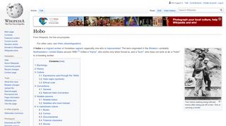 
                            2. Hobo - Wikipedia