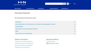 
                            6. Hochschul-Account - Hochschule Heilbronn