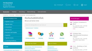 
                            1. Hochschulbibliothek | FH Bielefeld