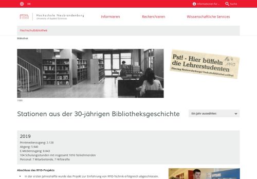 
                            8. Hochschulbibliothek - Hochschule Neubrandenburg