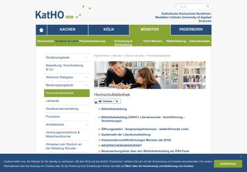 
                            6. Hochschulbibliothek - KatHO NRW