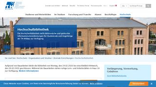 
                            8. Hochschulbibliothek – Technische Hochschule Wildau - TH Wildau