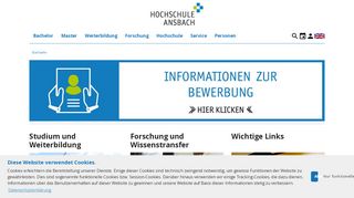 
                            12. Hochschule Ansbach: News