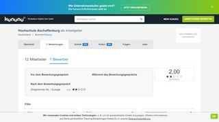 
                            13. Hochschule Aschaffenburg Bewerbung: 1 Vorstellungsgespräch ...