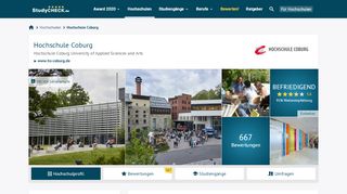 
                            8. Hochschule Coburg - 578 Bewertungen zum Studium - Studycheck