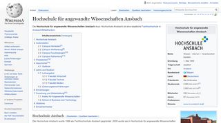 
                            4. Hochschule für angewandte Wissenschaften Ansbach – Wikipedia